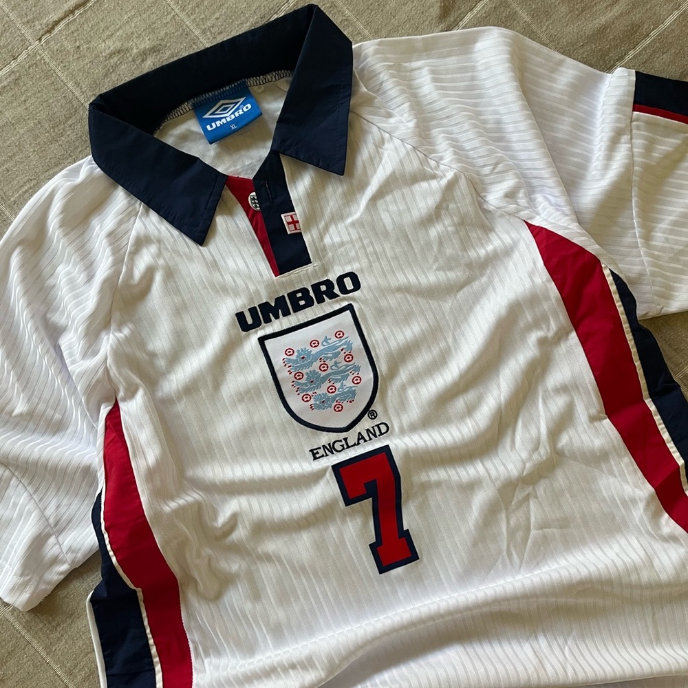 Retro England Soccer Jersey